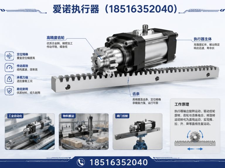 瑞安市齿轮齿条执行器展示图